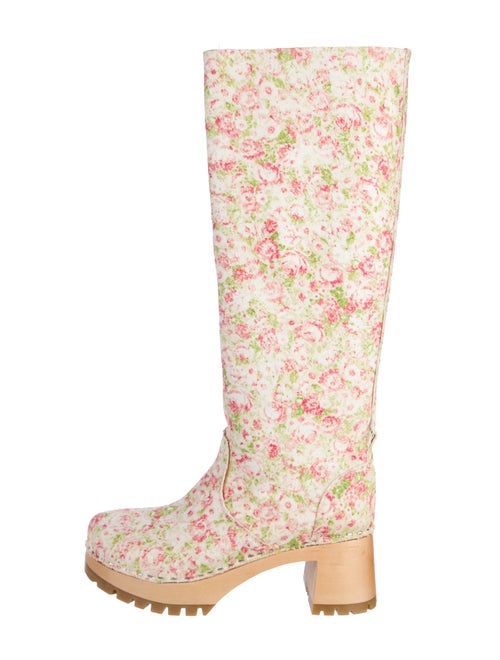 Swedish Hasbeens Floral Print Boots