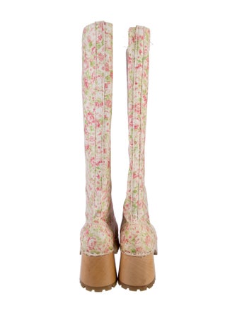 Swedish Hasbeens Floral Print Boots