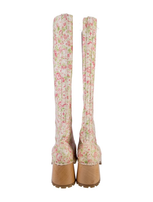 Swedish Hasbeens Floral Print Boots