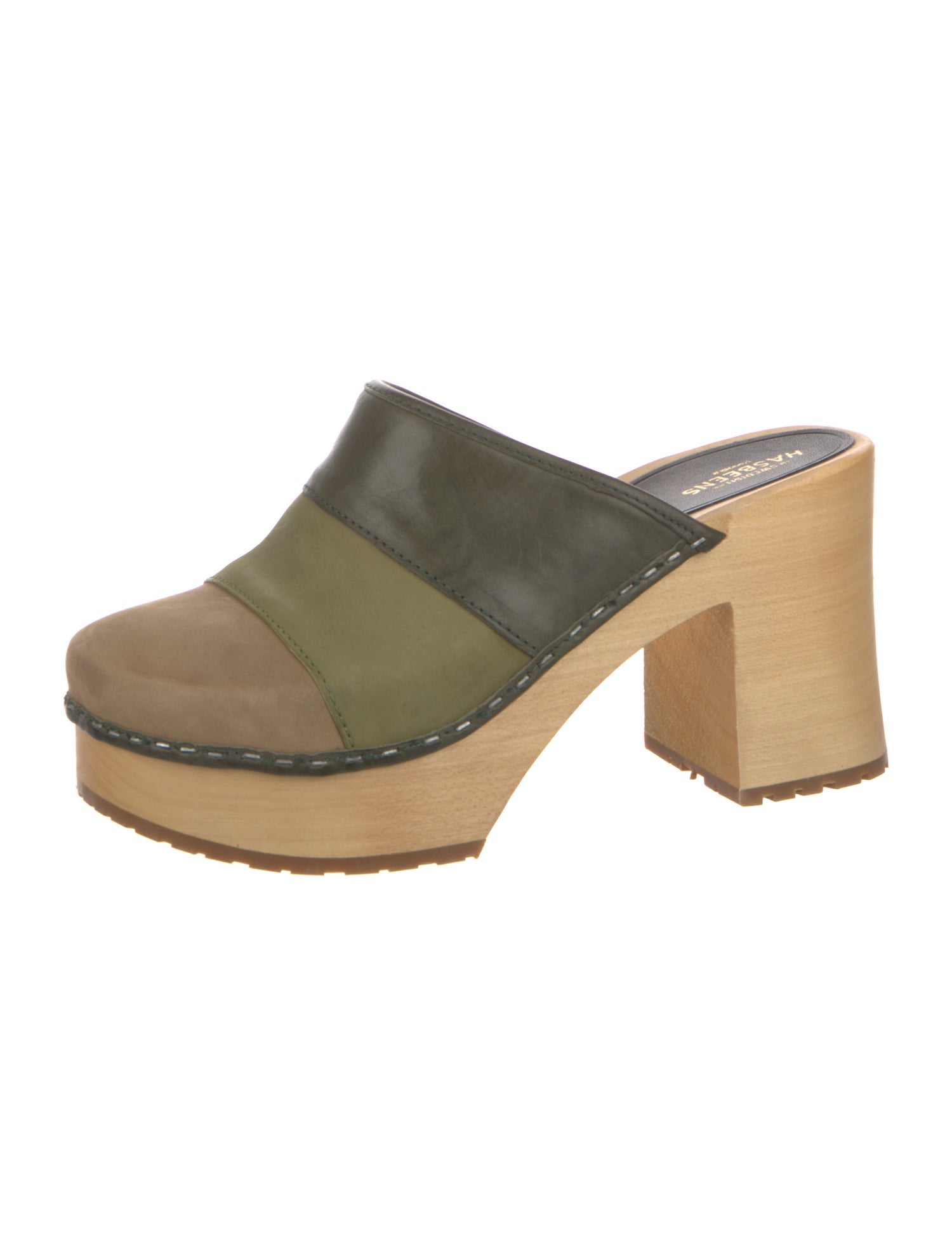 Swedish Hasbeens Leather Mules