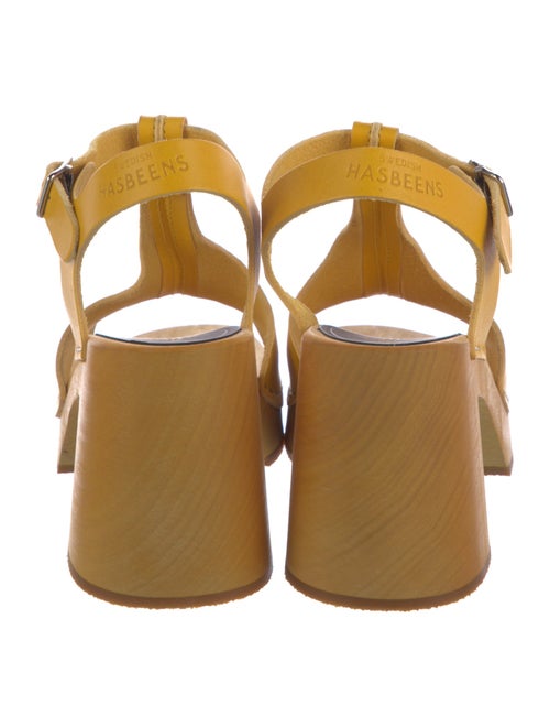 Swedish Hasbeens Leather T-Strap Sandals