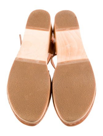 Swedish Hasbeens Leather T-Strap Pumps