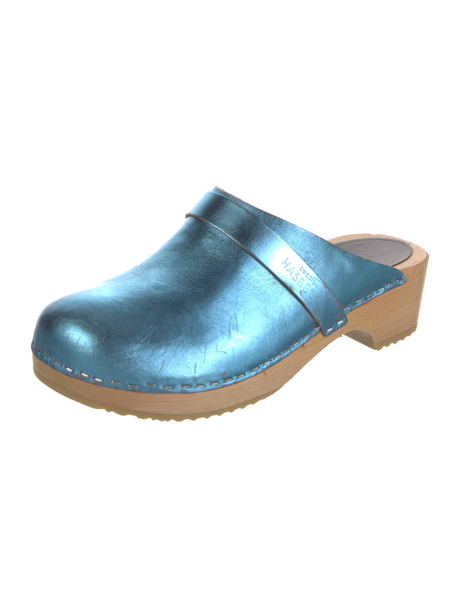 Swedish Hasbeens Leather Mules