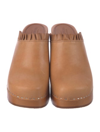 Swedish Hasbeens Leather Mules