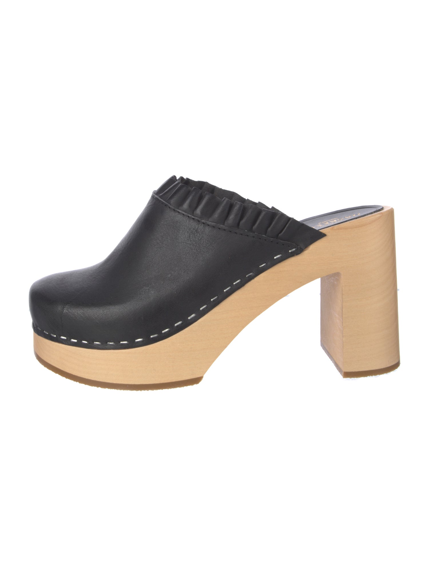 Swedish Hasbeens Leather Mules