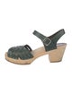 Swedish Hasbeens Leather Slingback Sandals