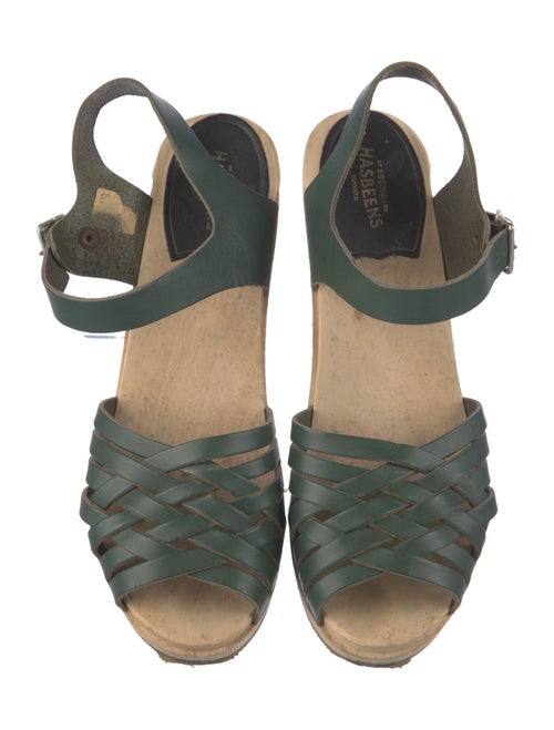 Swedish Hasbeens Leather Slingback Sandals