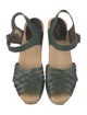 Swedish Hasbeens Leather Slingback Sandals
