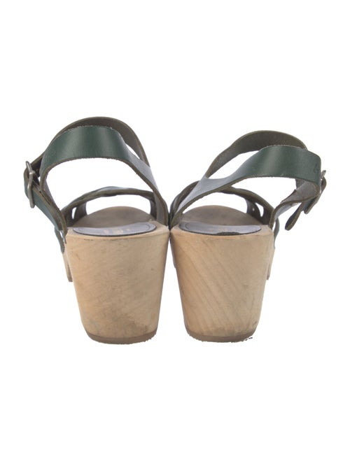 Swedish Hasbeens Leather Slingback Sandals