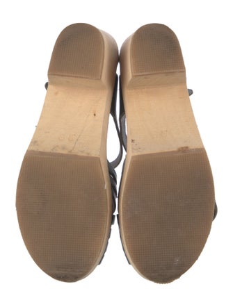 Swedish Hasbeens Leather Slingback Sandals