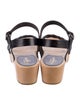 Swedish Hasbeens Leather Braided Accents Sandals
