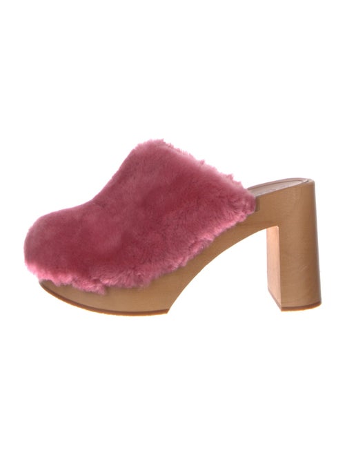 Swedish Hasbeens Faux Fur Mules