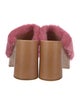 Swedish Hasbeens Faux Fur Mules