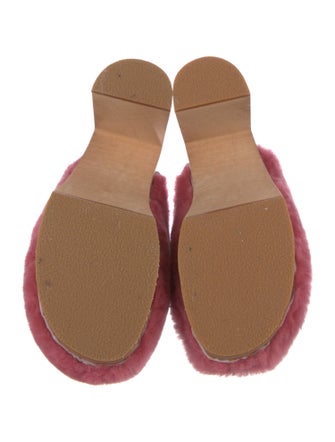 Swedish Hasbeens Faux Fur Mules