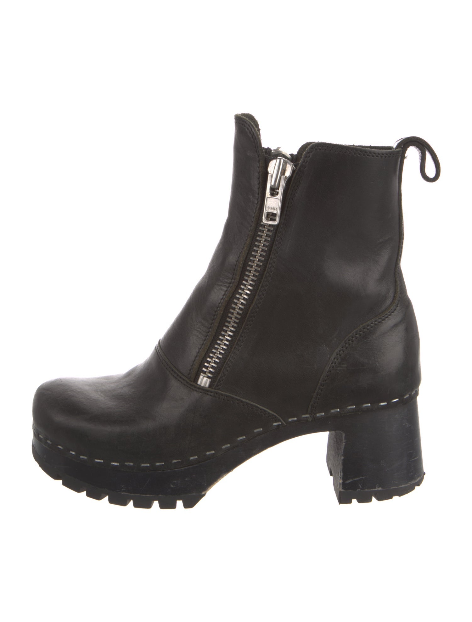 Swedish Hasbeens Leather Chelsea Boots