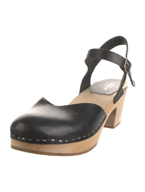 Swedish Hasbeens Leather Slingback Pumps