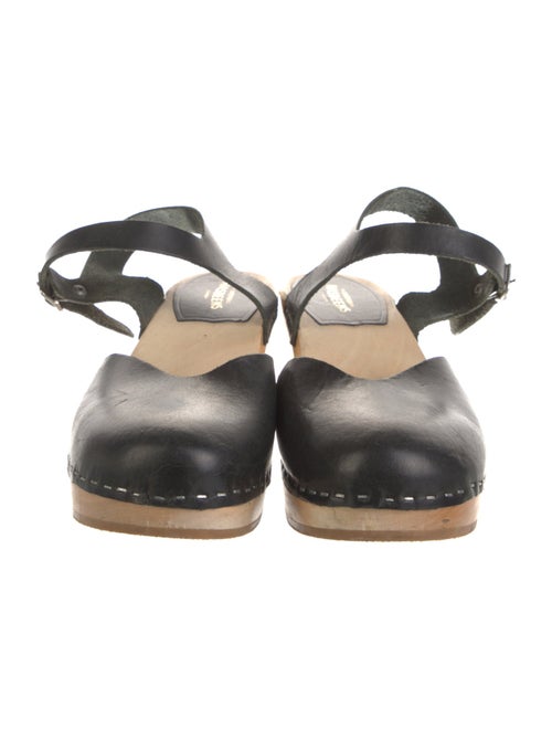 Swedish Hasbeens Leather Slingback Pumps