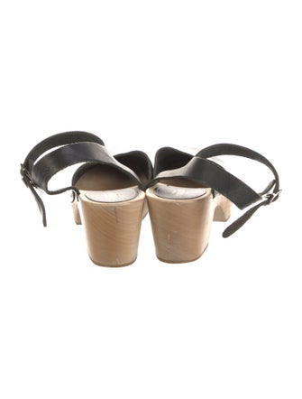 Swedish Hasbeens Leather Slingback Pumps