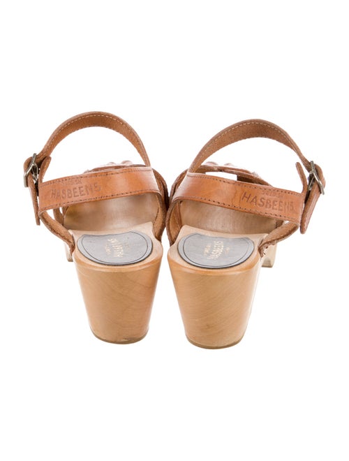 Swedish Hasbeens Leather Slingback Pumps