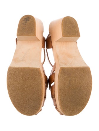 Swedish Hasbeens Leather Slingback Pumps