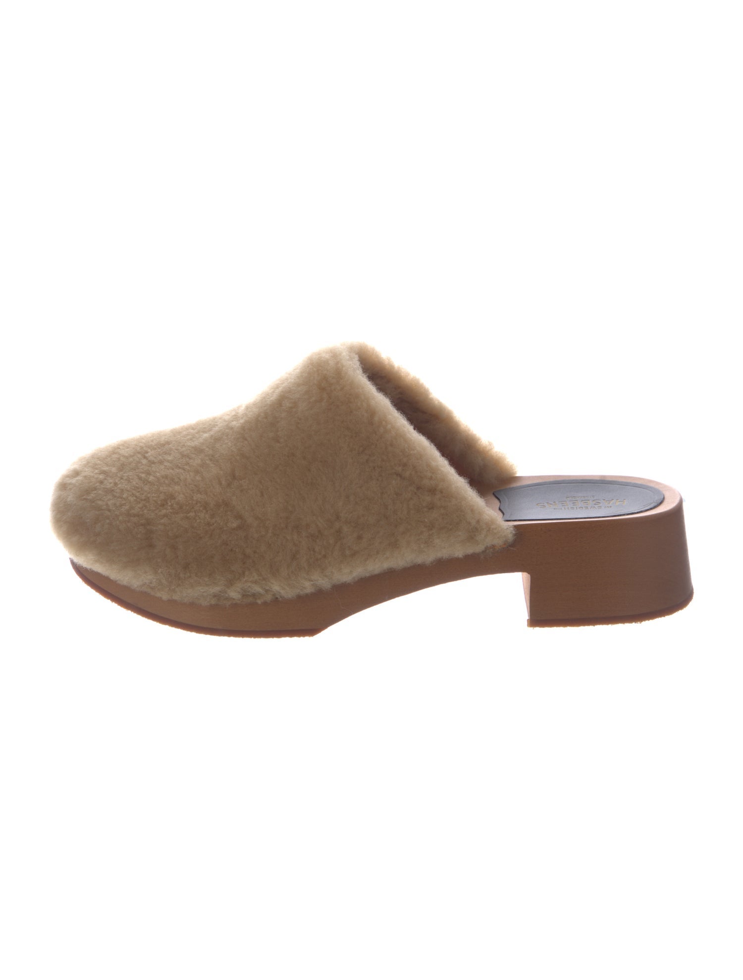 Swedish Hasbeens Shearling Mules