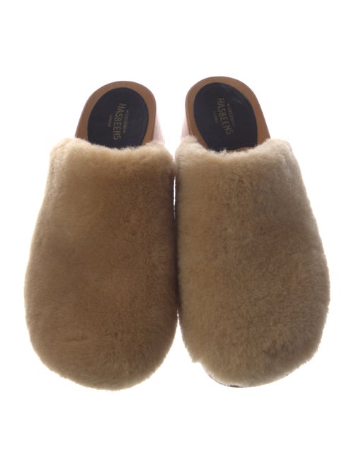 Swedish Hasbeens Shearling Mules
