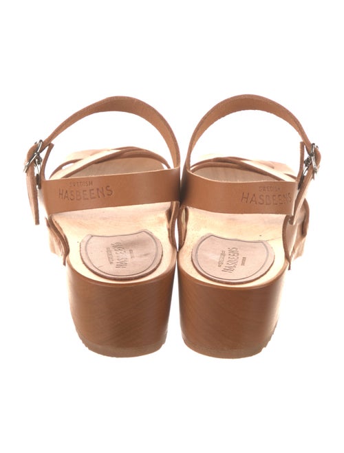 Swedish Hasbeens Leather Slingback Sandals