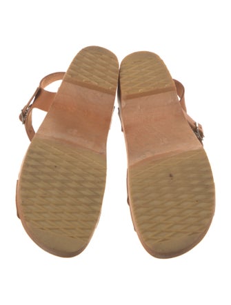 Swedish Hasbeens Leather Slingback Sandals