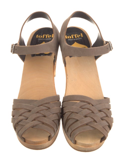 Swedish Hasbeens Leather Slingback Pumps