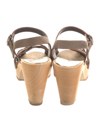 Swedish Hasbeens Leather Slingback Pumps