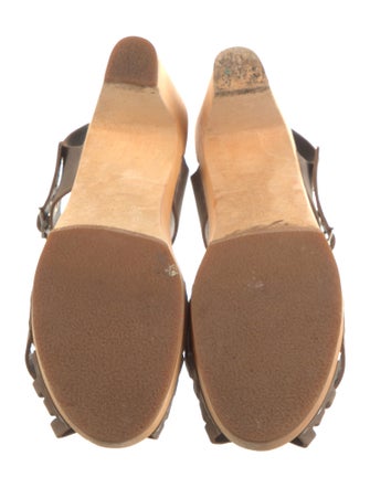 Swedish Hasbeens Leather Slingback Pumps
