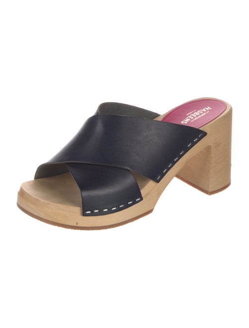 Swedish Hasbeens Leather Slides