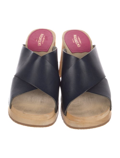 Swedish Hasbeens Leather Slides