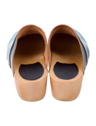 Swedish Hasbeens Leather Mules