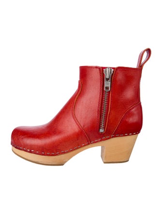 Swedish Hasbeens Leather Western Boots