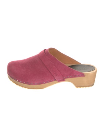 Swedish Hasbeens Suede Mules