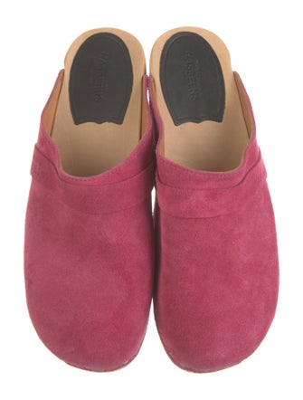 Swedish Hasbeens Suede Mules