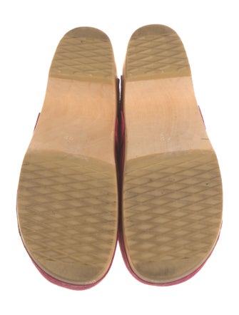 Swedish Hasbeens Suede Mules