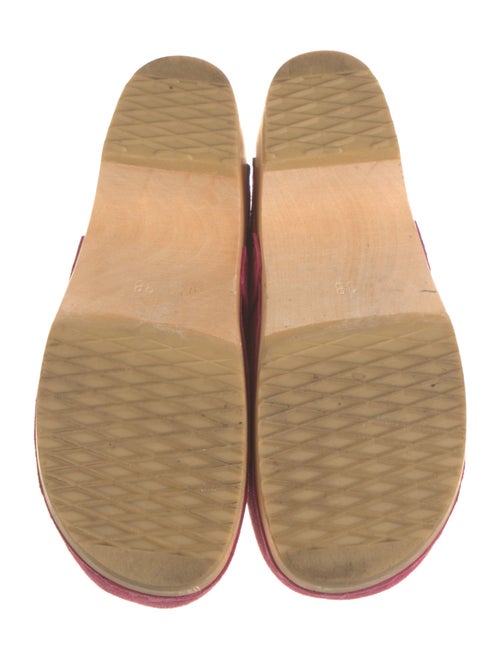 Swedish Hasbeens Suede Mules