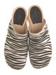 Swedish Hasbeens Ponyhair Printed Mules