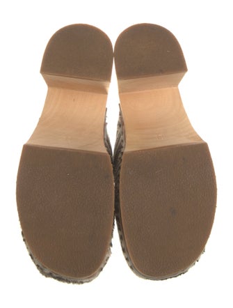 Swedish Hasbeens Ponyhair Printed Mules