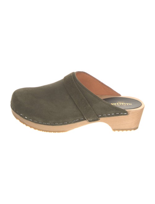 Swedish Hasbeens Suede Mules