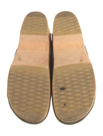 Swedish Hasbeens Suede Mules