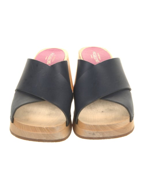 Swedish Hasbeens Leather Slides