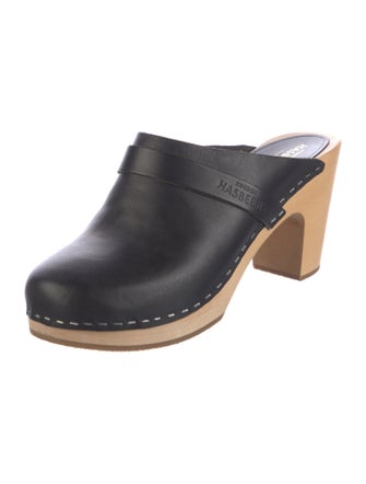 Swedish Hasbeens Leather Mules
