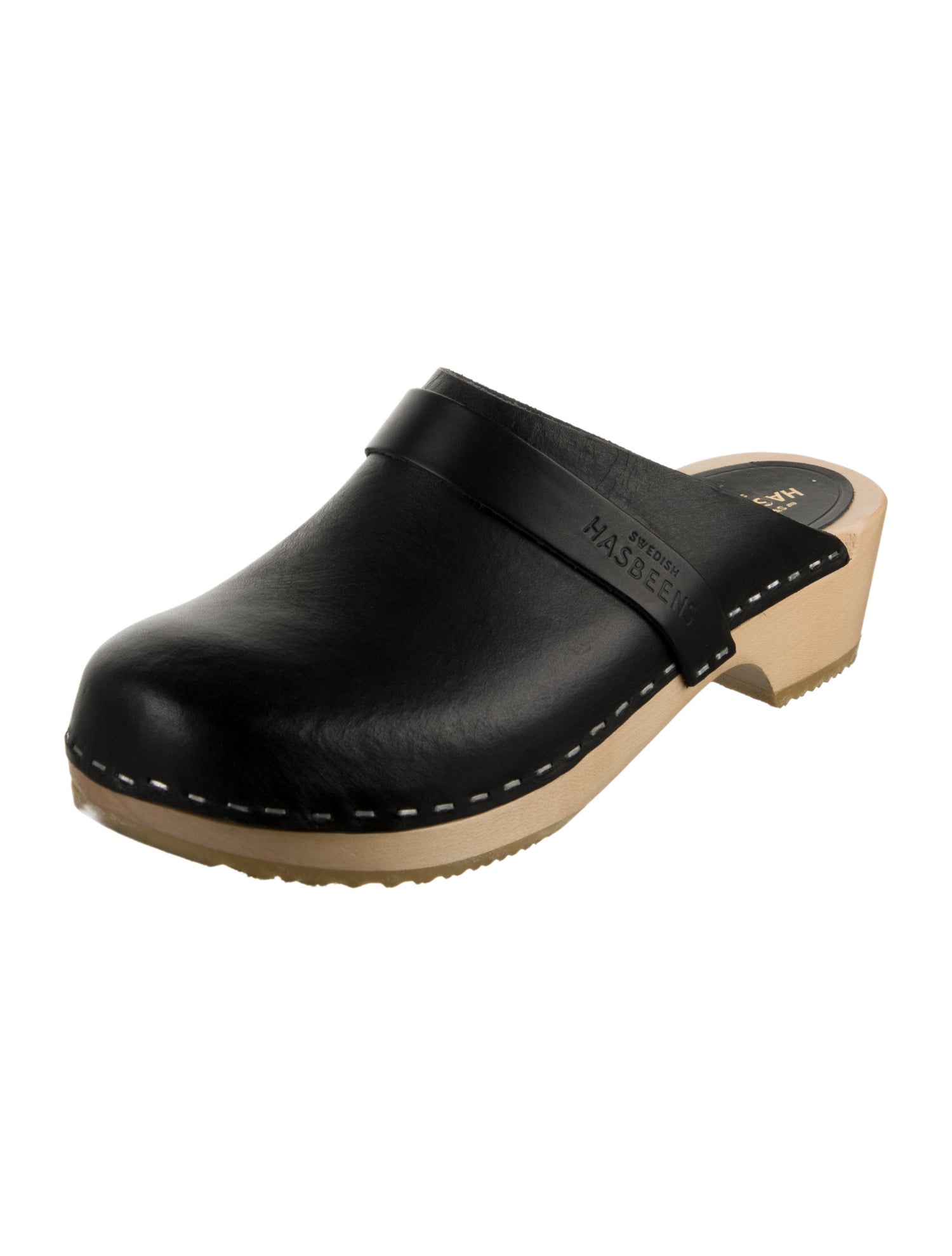 Swedish Hasbeens Leather Mules