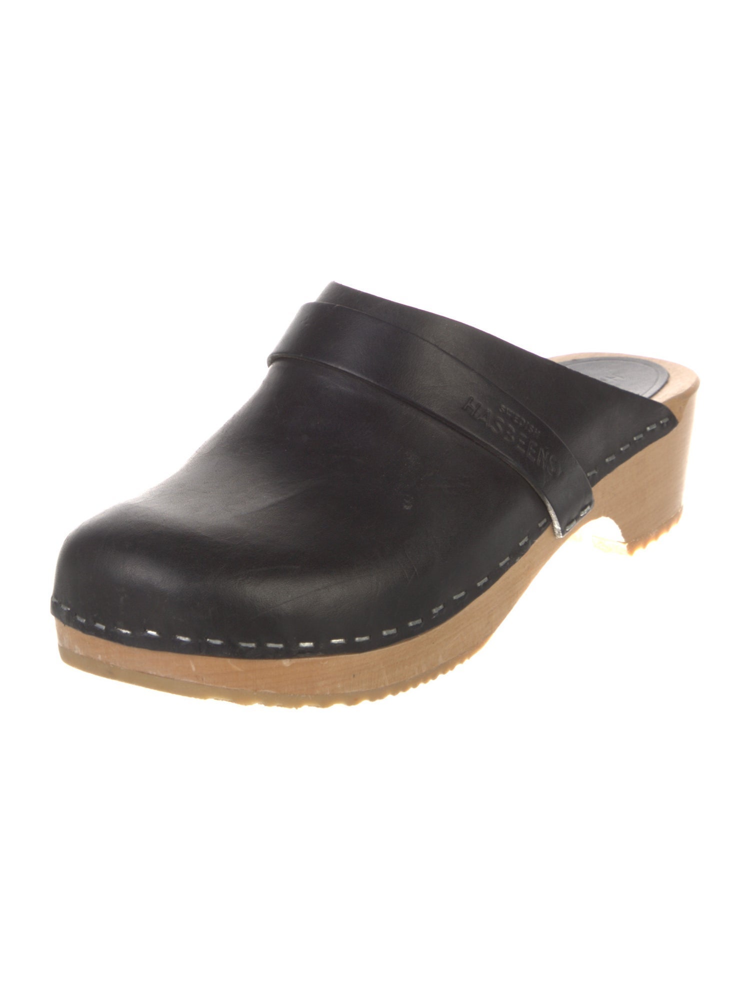 Swedish Hasbeens Leather Mules