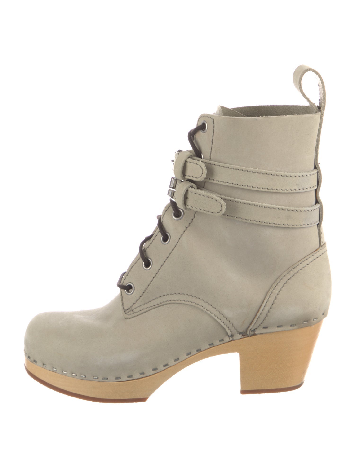 Swedish Hasbeens Nubuck Combat Boots