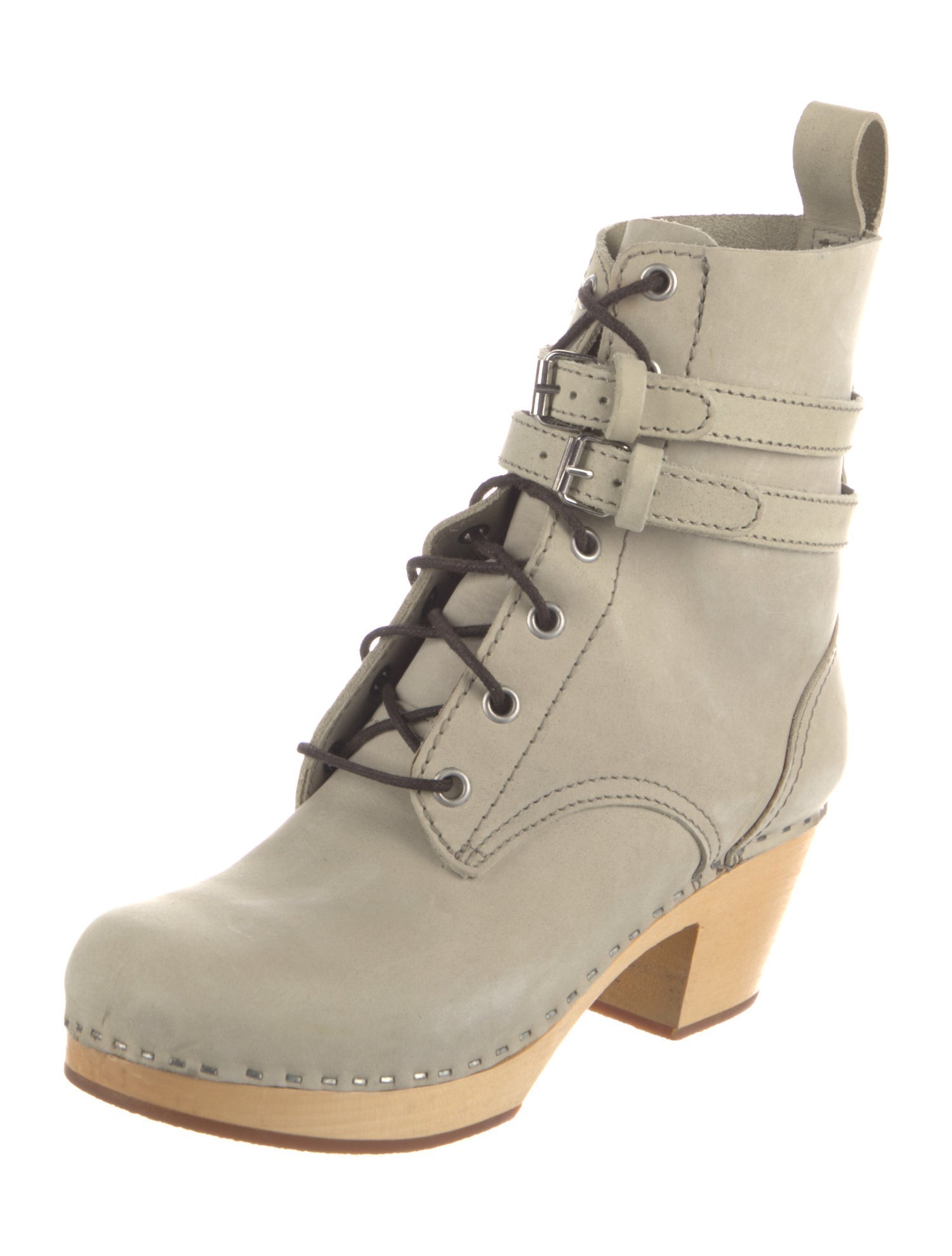 Swedish Hasbeens Nubuck Combat Boots