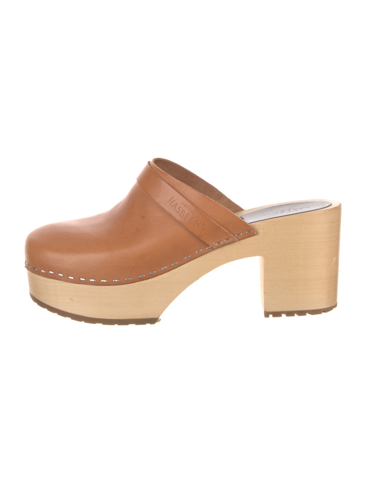 Swedish Hasbeens Leather Mules